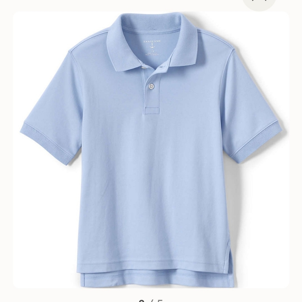 Lands End Boys Polo shirt Size 14 Color light blue